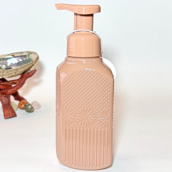TAN FLORAL Foaming Hand Soap Dispenser - Picture 3 of 5